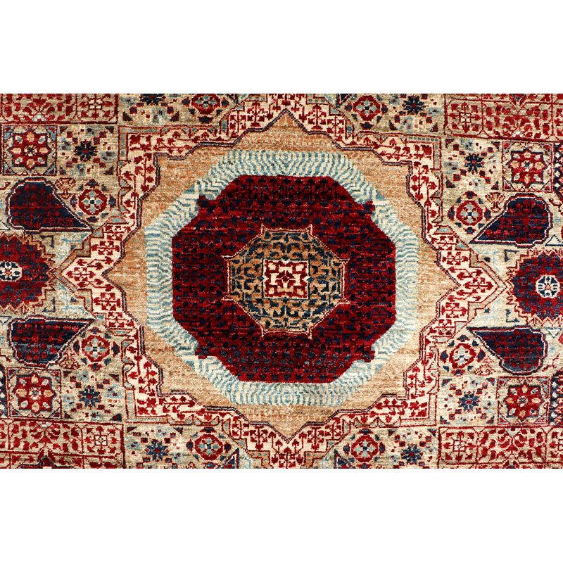 Bokara Rug Co., Inc. Aryana Handwoven HighQuality Red/Blue/Ivory Area